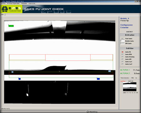 PU Joint Check screen